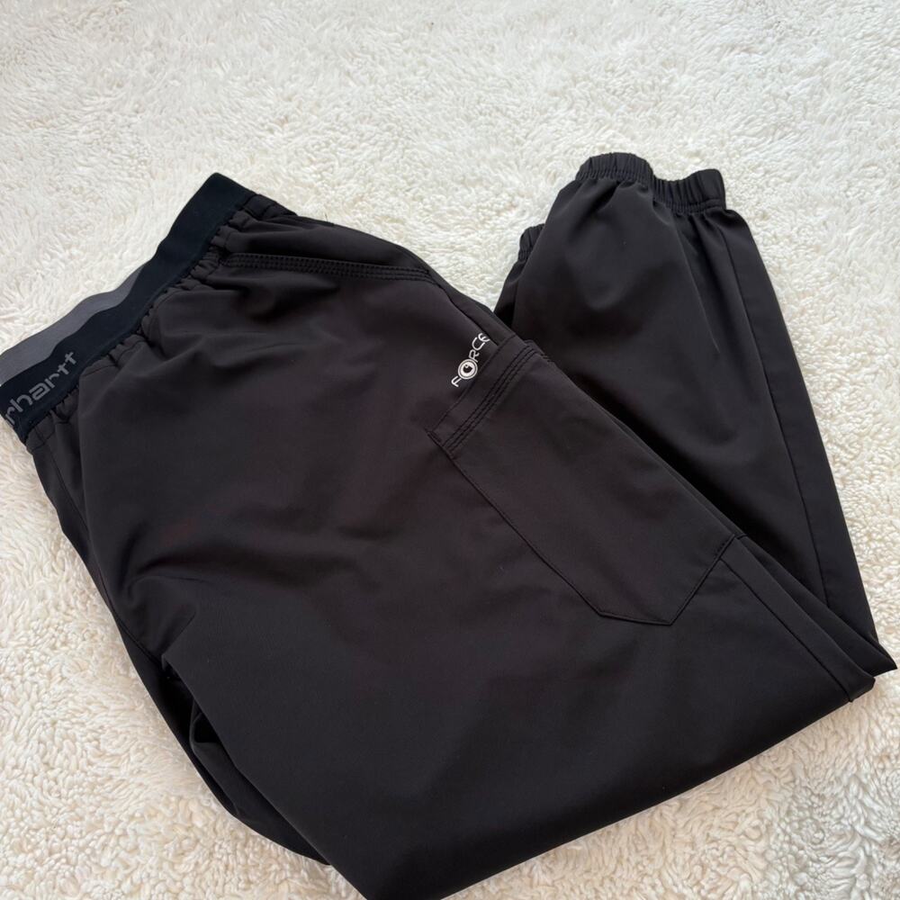 Carhartt Mens Force Scrub Joggers Blk Cargo Work Pants XL Medical Casual Comfort